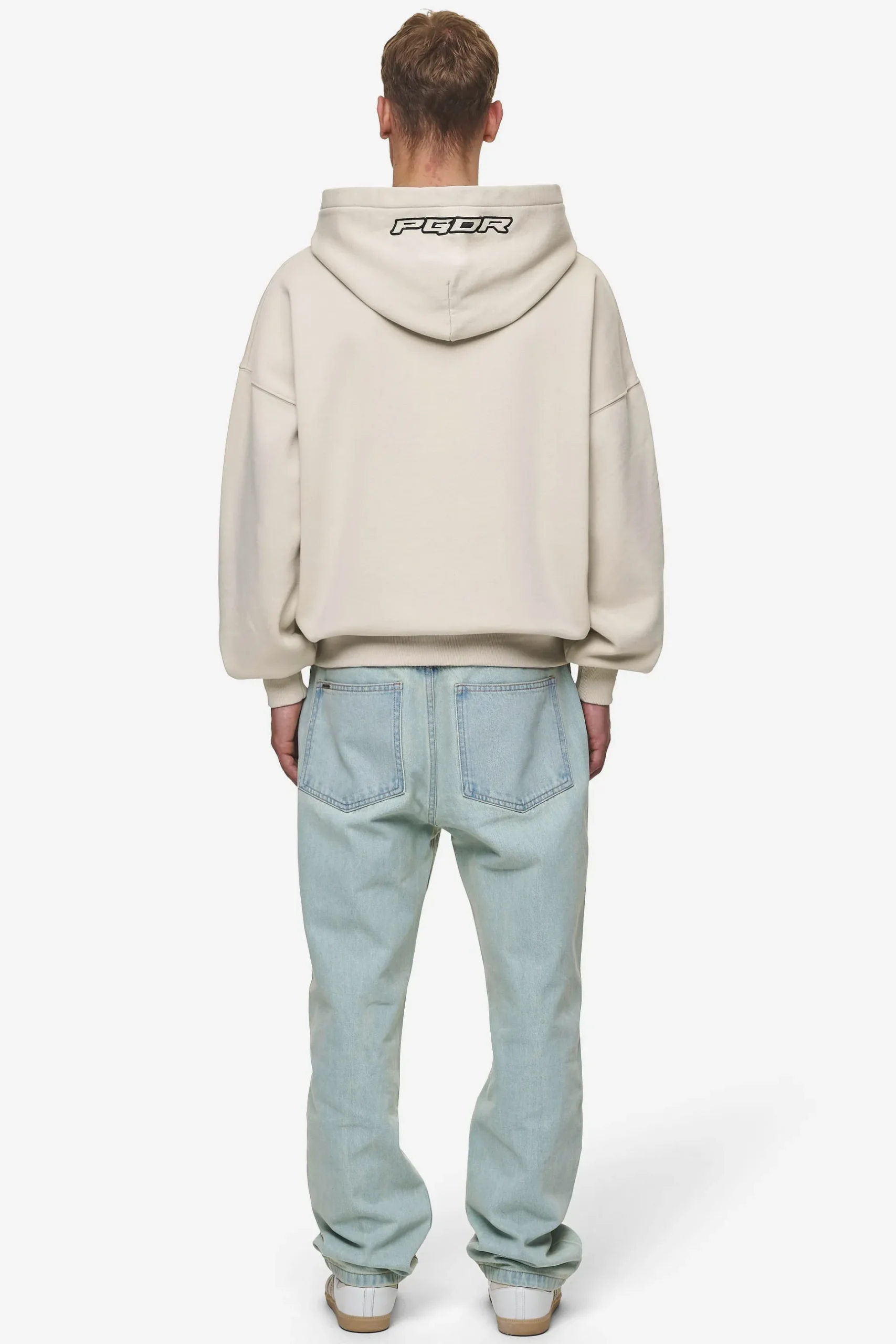Pegador Hoodies|Duan Boxy Hoodie Washed Light Beige