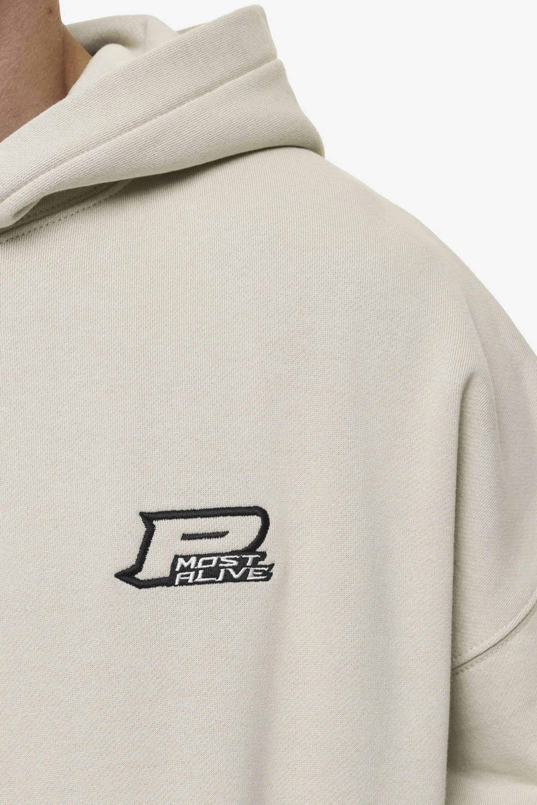 Pegador Hoodies|Duan Boxy Hoodie Washed Light Beige