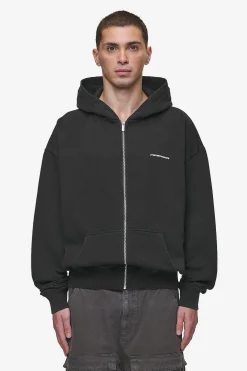 Pegador Hoodies|Zip Hoodies|Dubose Oversized Sweat Jacket Vintage Black