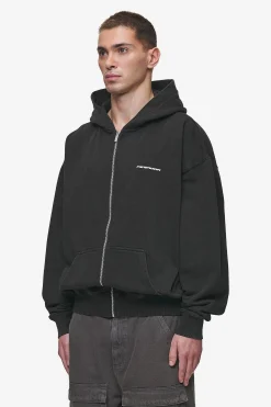 Pegador Hoodies|Zip Hoodies|Dubose Oversized Sweat Jacket Vintage Black
