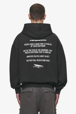 Pegador Hoodies|Zip Hoodies|Dubose Oversized Sweat Jacket Vintage Black