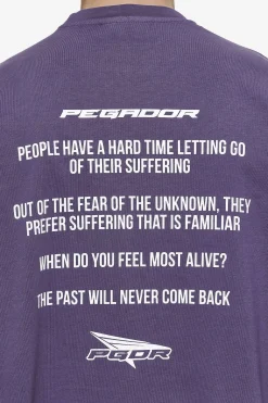 Pegador Tees|Dubose Oversized Tee Vintage Deep Purple