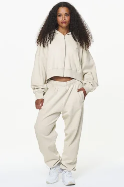 Pegador Pants|Durward High Waisted Sweat Pants Vintage Washed Bone White