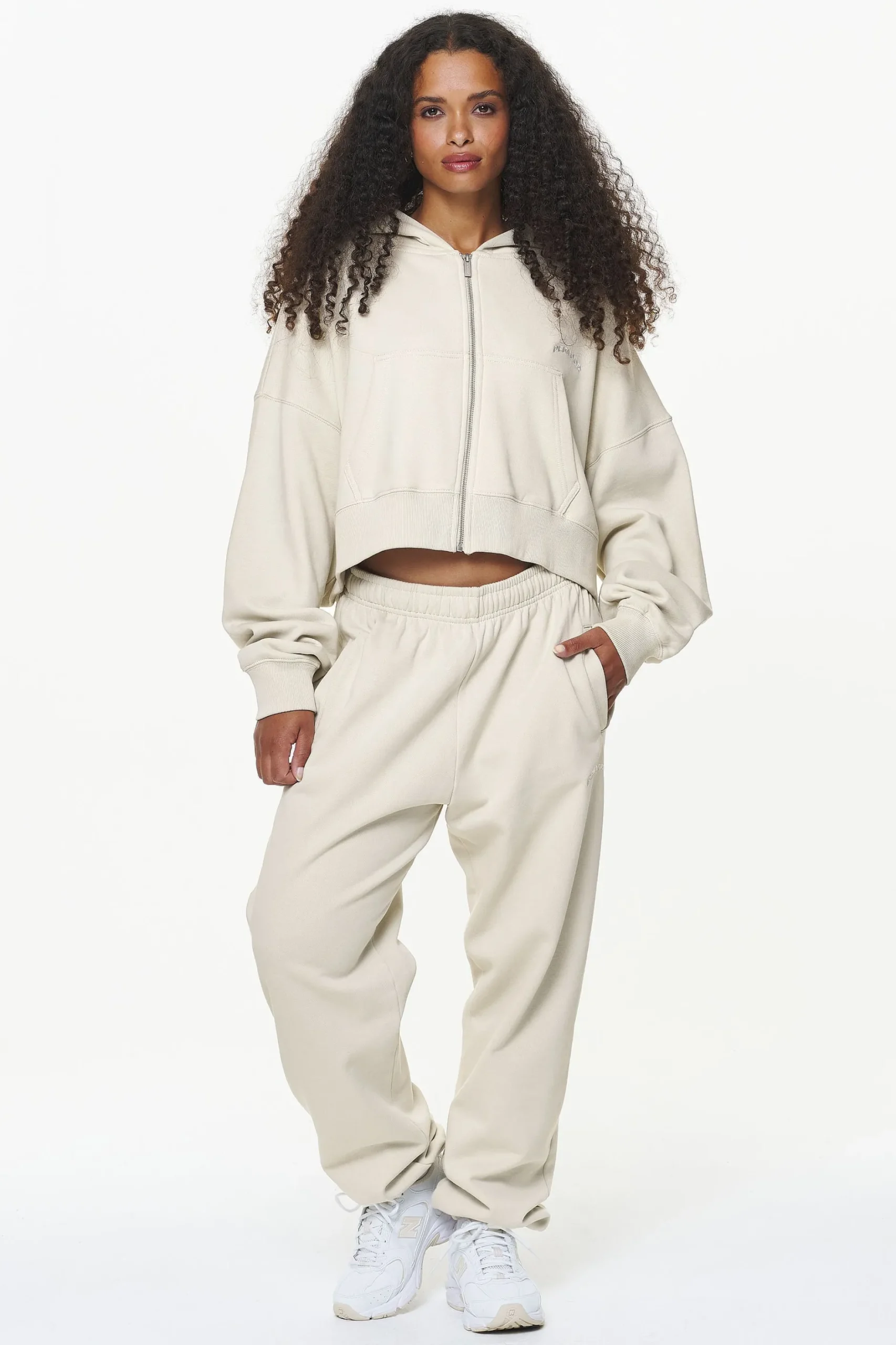 Pegador Pants|Durward High Waisted Sweat Pants Vintage Washed Bone White