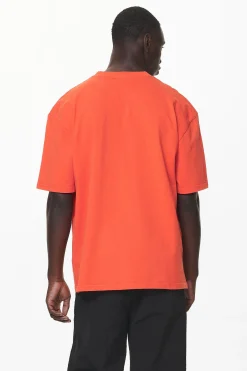 Pegador Tees|Eazor Oversized Tee Washed Signal Red
