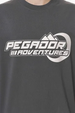 Pegador Tees|Eazor Oversized Tee Washed Volcano Grey