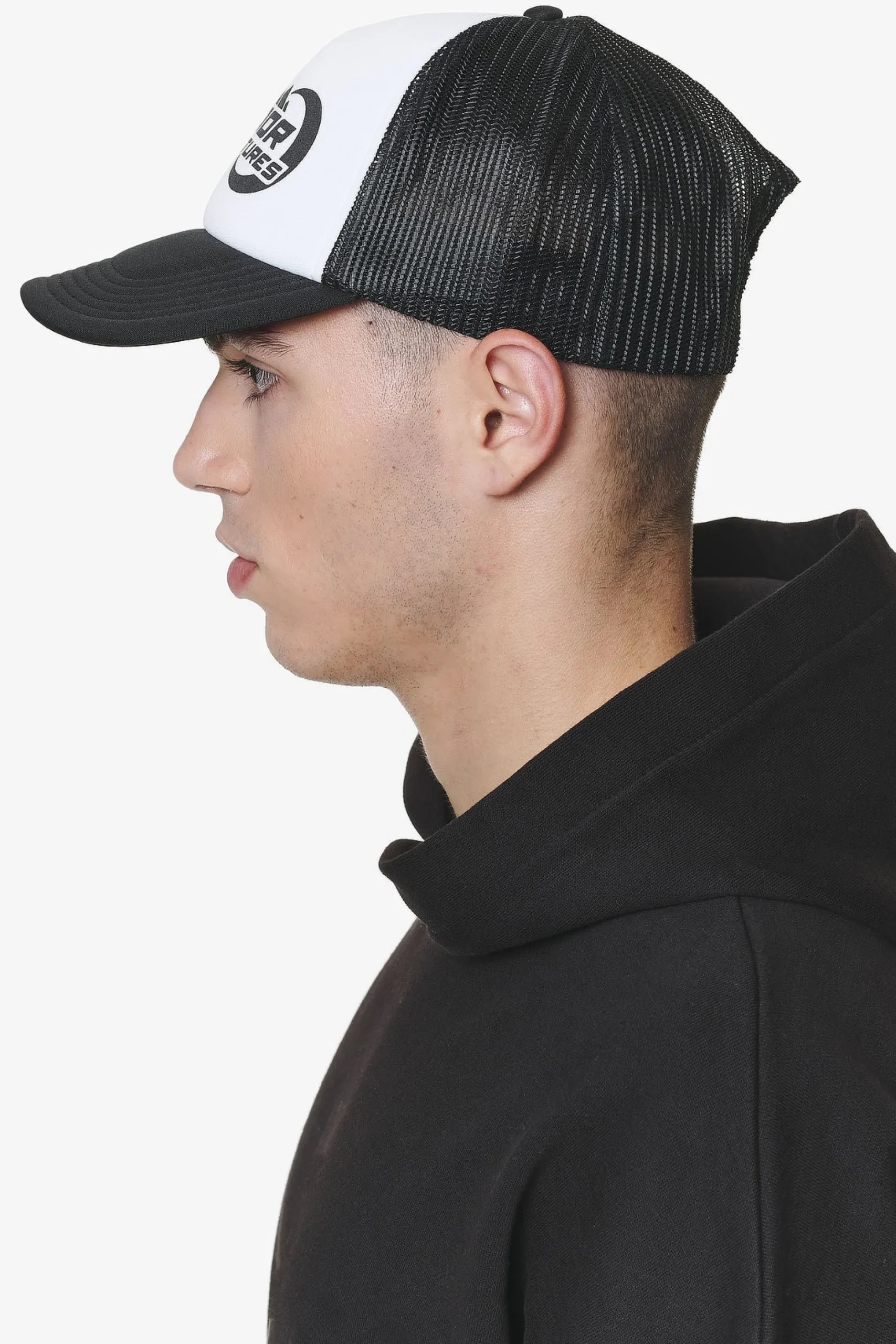 Pegador Caps & Hats|Eazor Trucker Cap Black White
