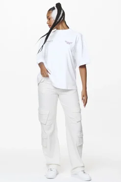Pegador Tees|Eira Oversized Tee White
