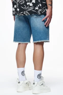 Pegador Shorts|Elder Jeans Shorts Washed Vintage Blue