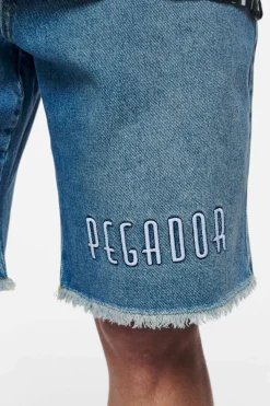 Pegador Shorts|Elder Jeans Shorts Washed Vintage Blue