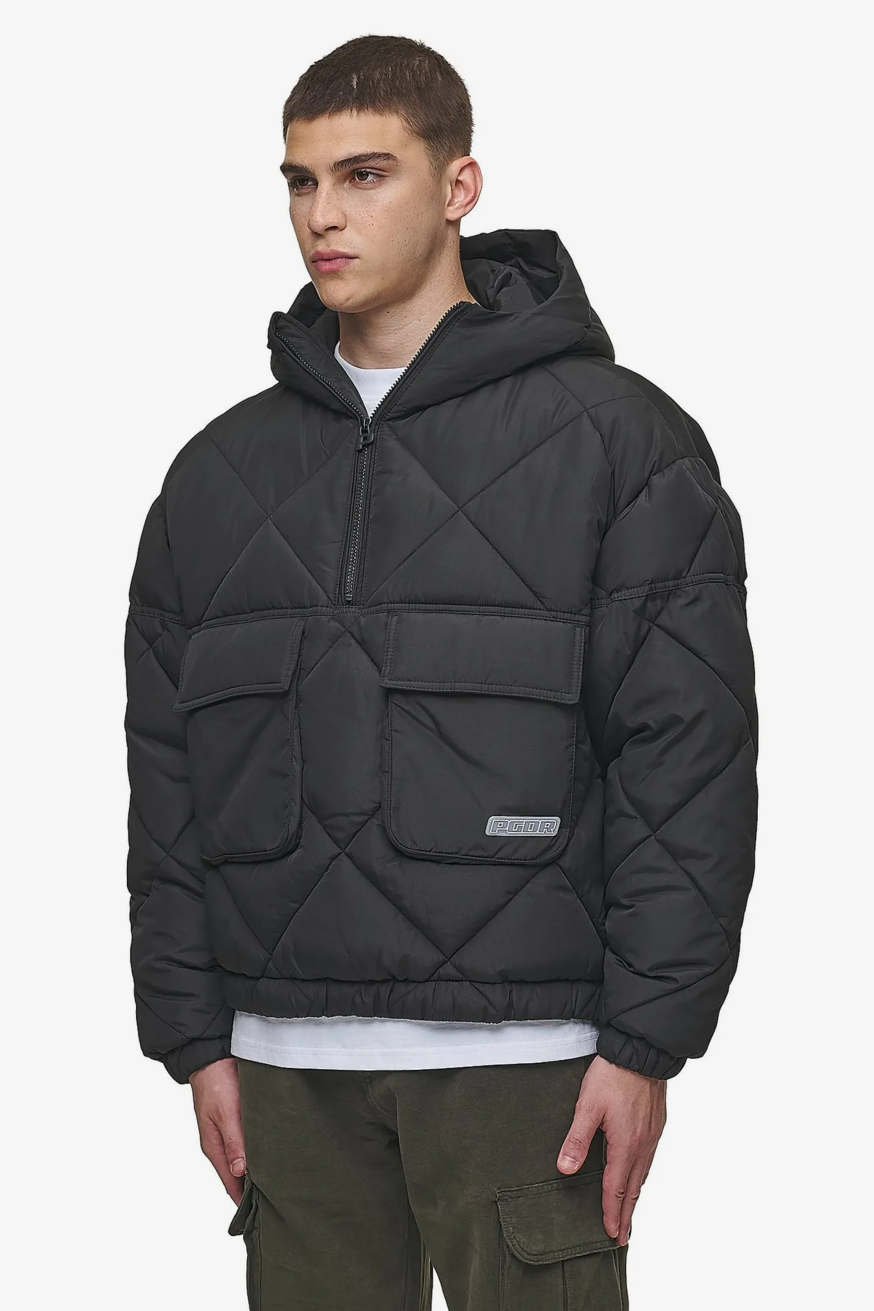 Pegador Jackets|Eldred Jump-In Puffer Jacket Black