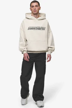 Pegador Hoodies|Enrith Boxy Hoodie Washed Light Beige