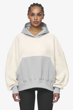 Pegador Hoodies|Estela Inside-Out Oversized Hoodie Coast Sand Sky Grey