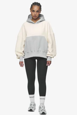 Pegador Hoodies|Estela Inside-Out Oversized Hoodie Coast Sand Sky Grey