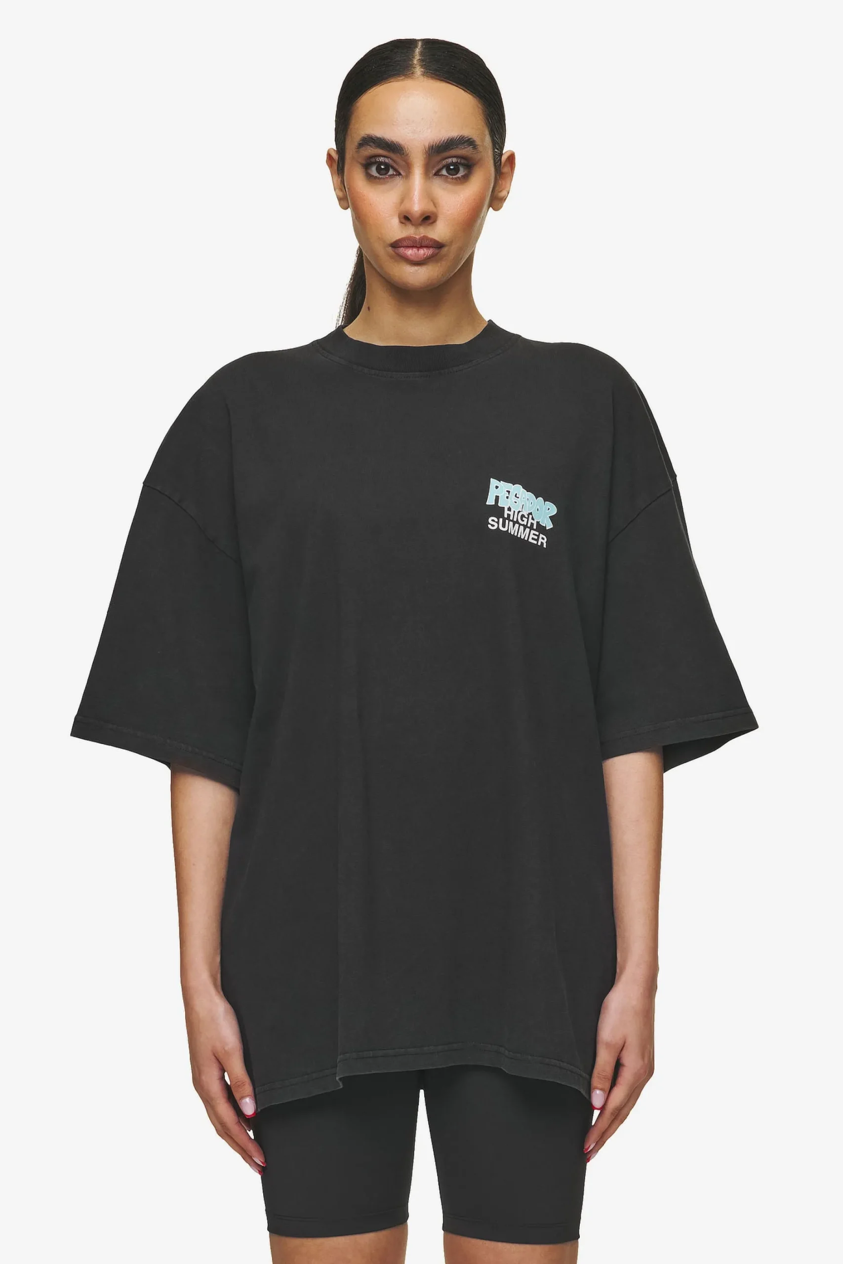 Pegador Tees|Farrar Boxy Tee Vintage black