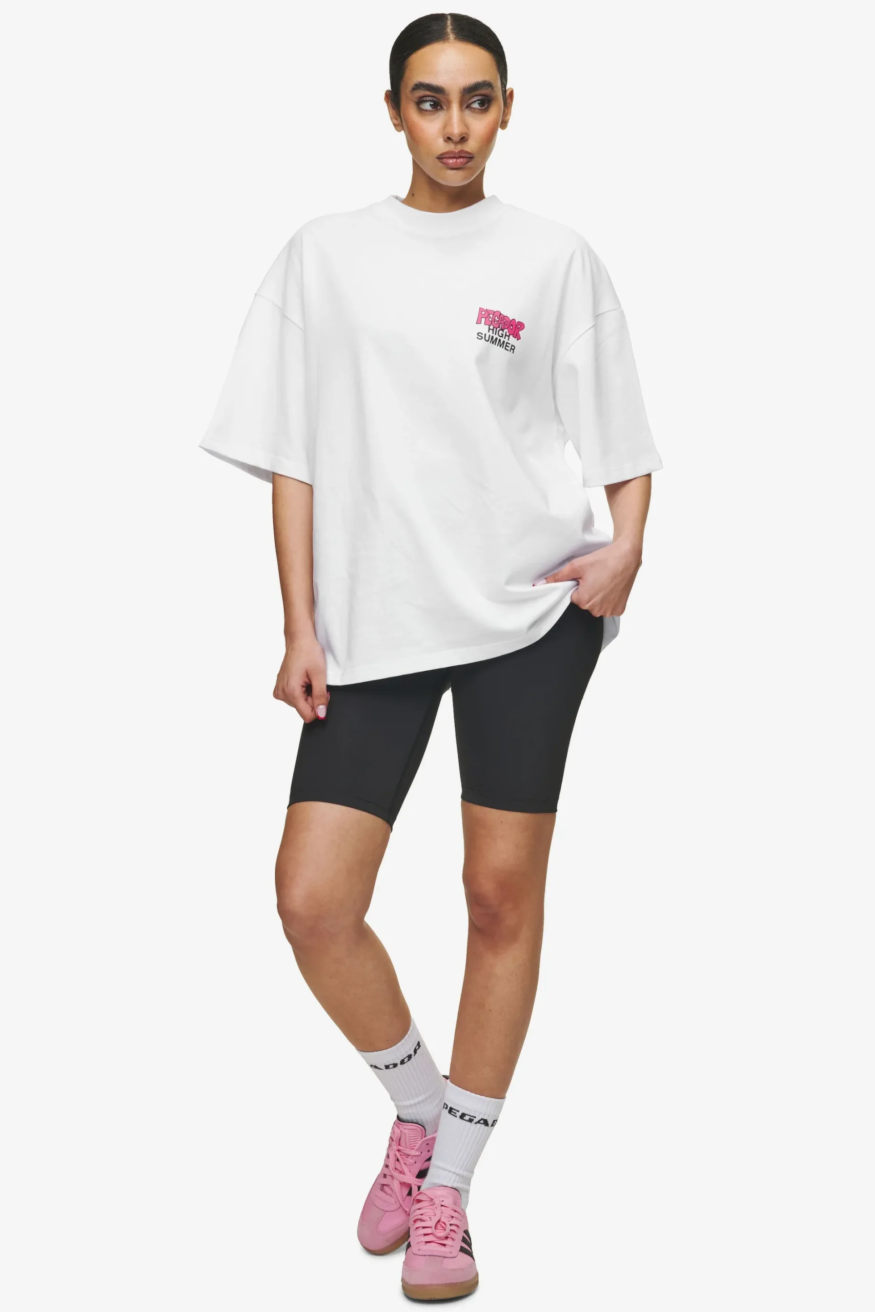 Pegador Tees|Farrar Boxy Tee White