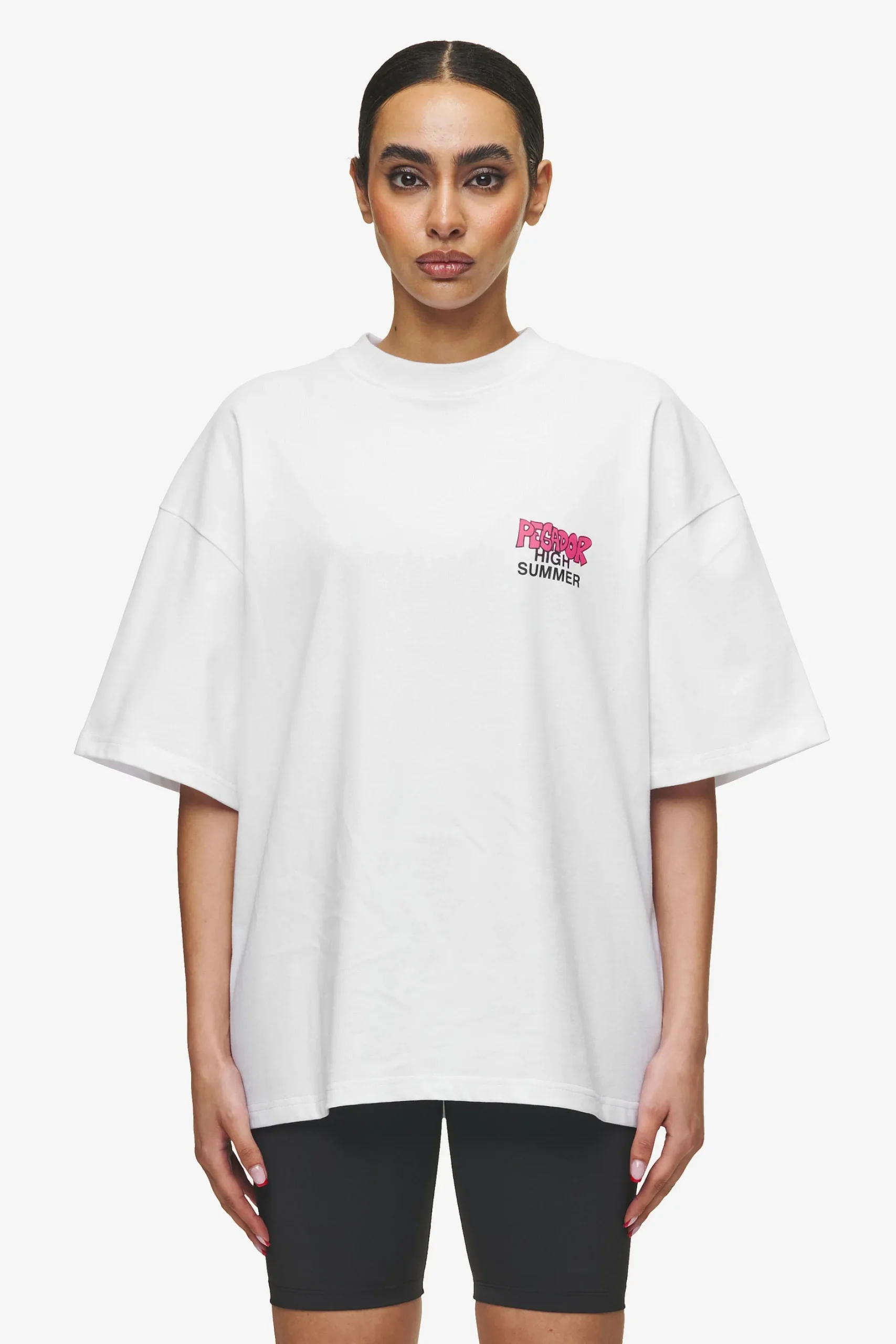 Pegador Tees|Farrar Boxy Tee White