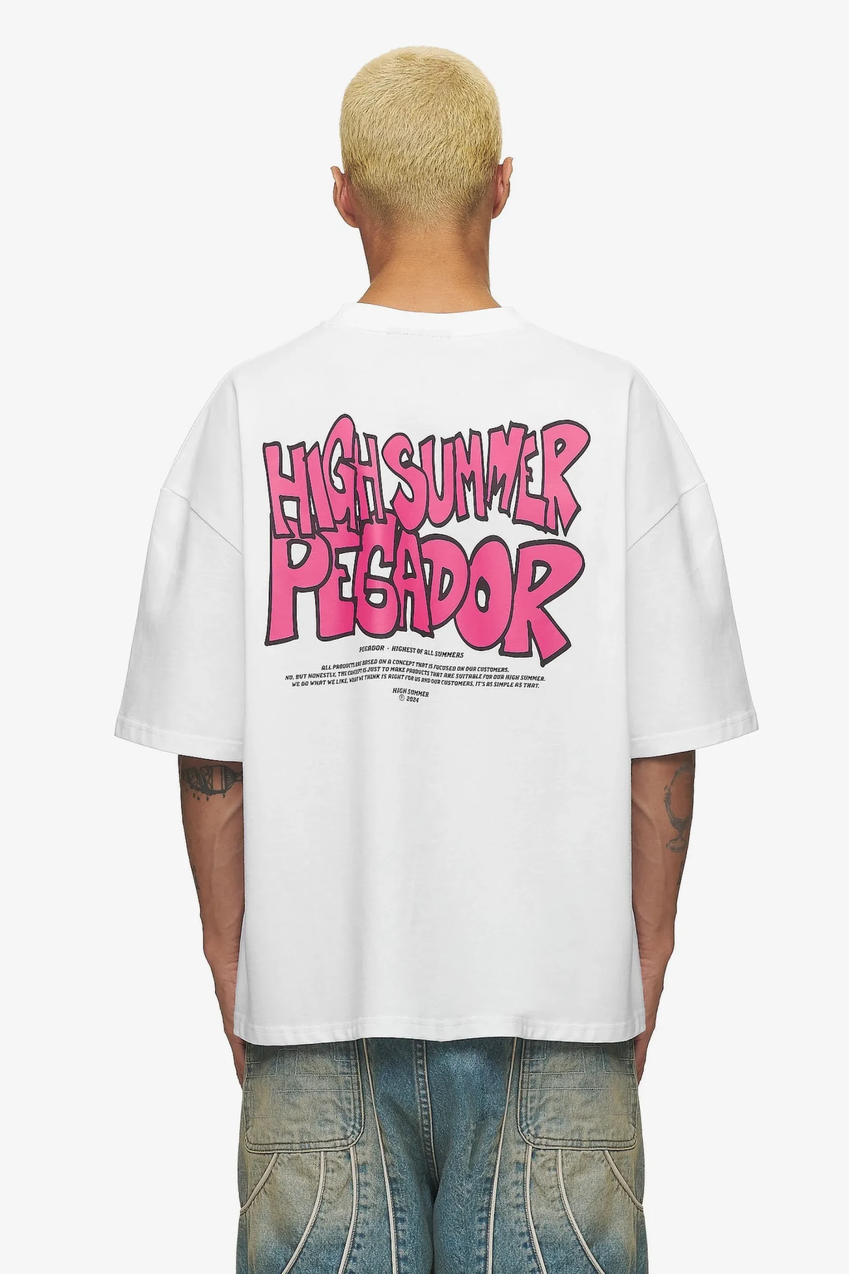 Pegador Tees|Farrar Boxy Tee White