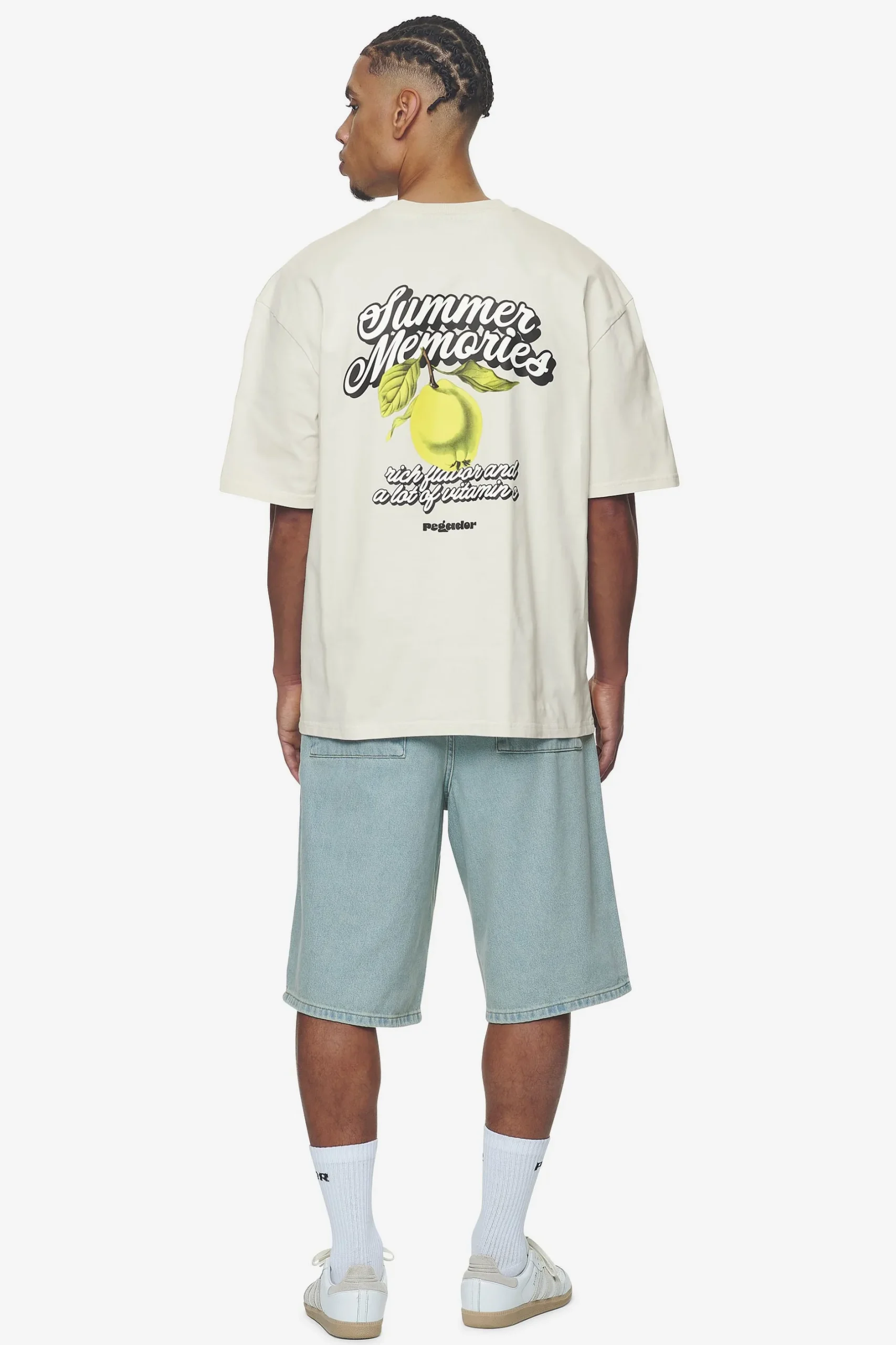 Pegador Tees|Farren Oversized Tee Washed Salty Cream