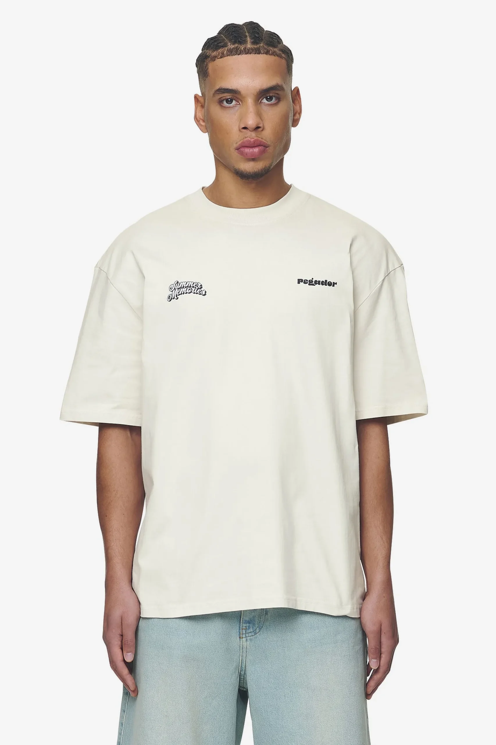 Pegador Tees|Farren Oversized Tee Washed Salty Cream