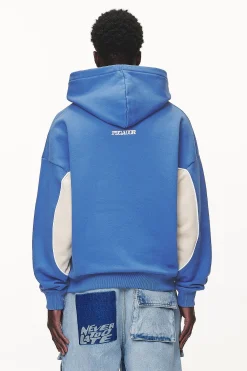 Pegador Hoodies|Farro Boxy Hoodie Washed Retro Blue
