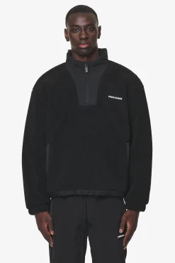 Pegador Sweaters|Fierro Teddy Halfzip Sweater Black