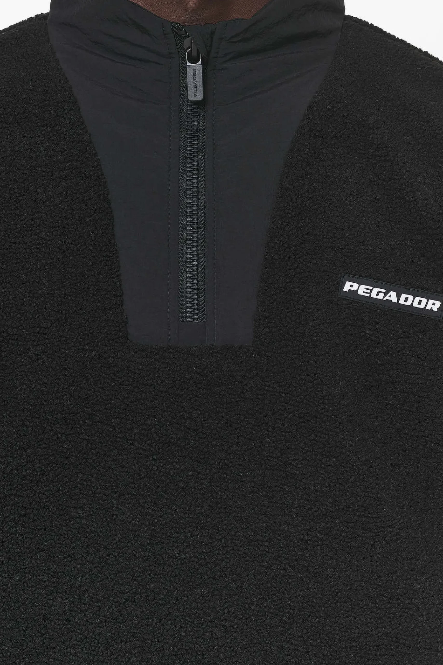 Pegador Sweaters|Fierro Teddy Halfzip Sweater Black