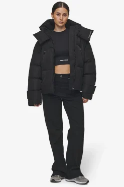 Pegador Jackets|Fira Oversized Puffer Jacket Black