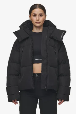 Pegador Jackets|Fira Oversized Puffer Jacket Black