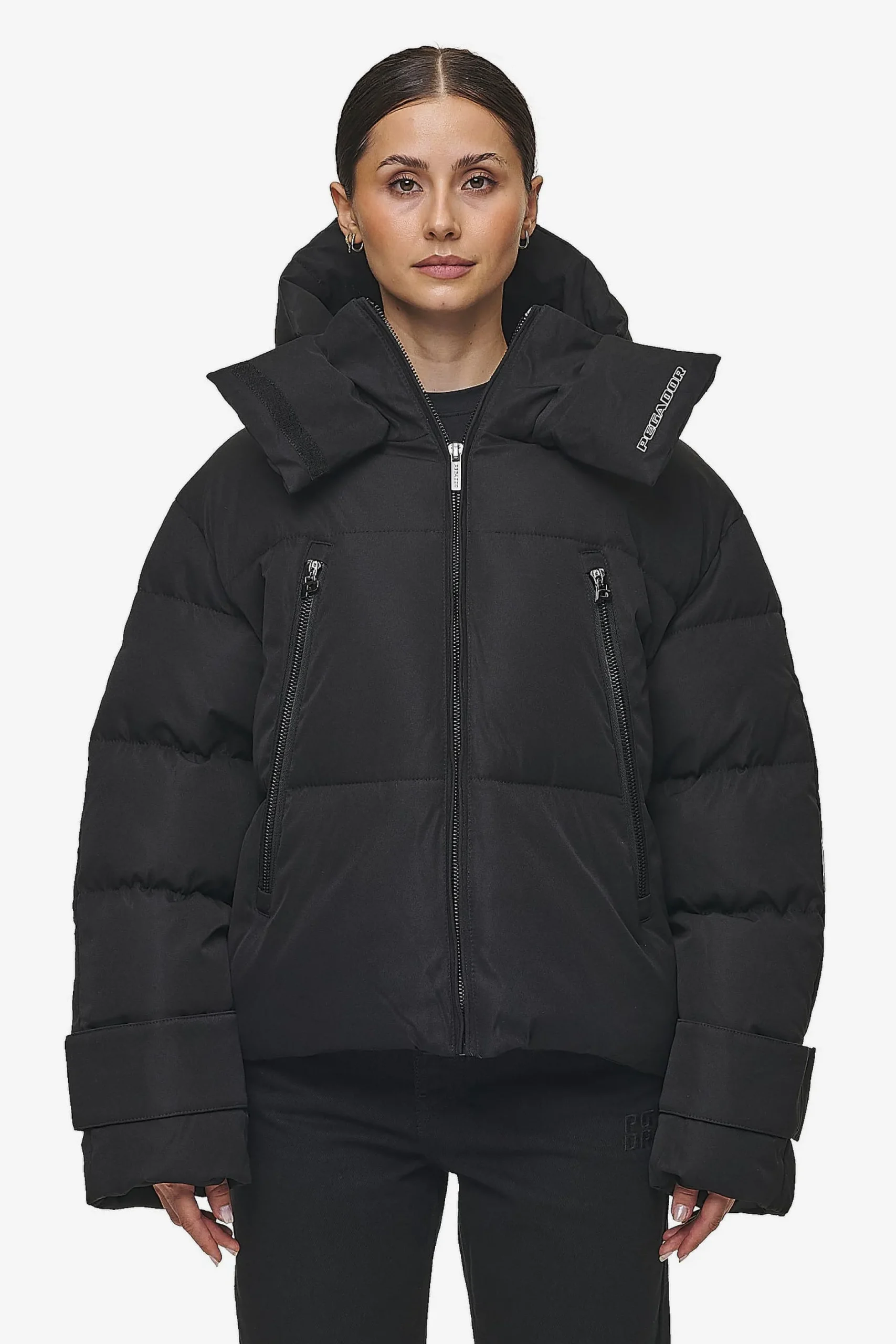 Pegador Jackets|Fira Oversized Puffer Jacket Black