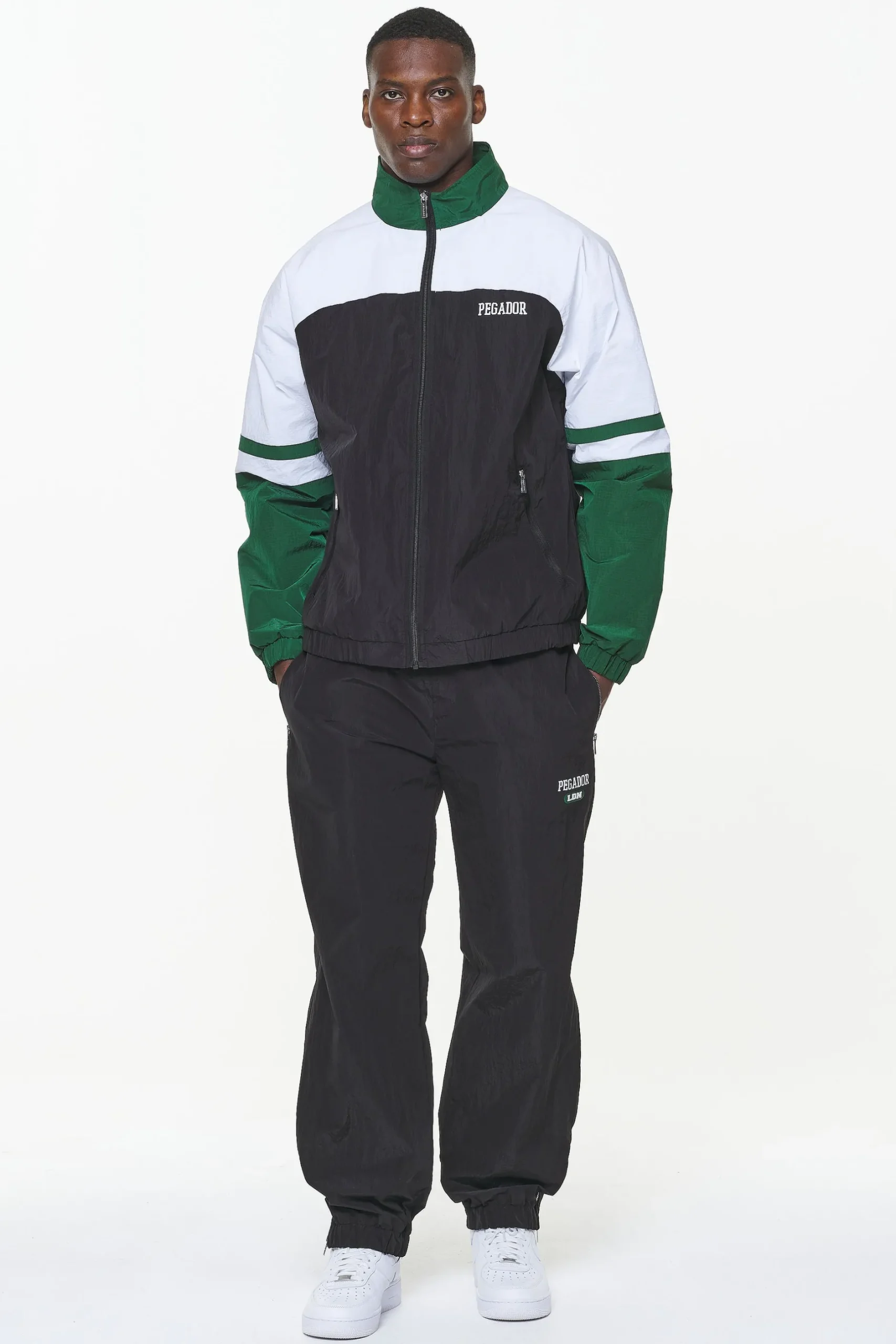 Pegador Track Jackets|Firb Track Jacket Onyx Black White
