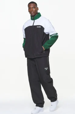Pegador Pants & Joggers|Firb Wide Track Pants Onyx Black