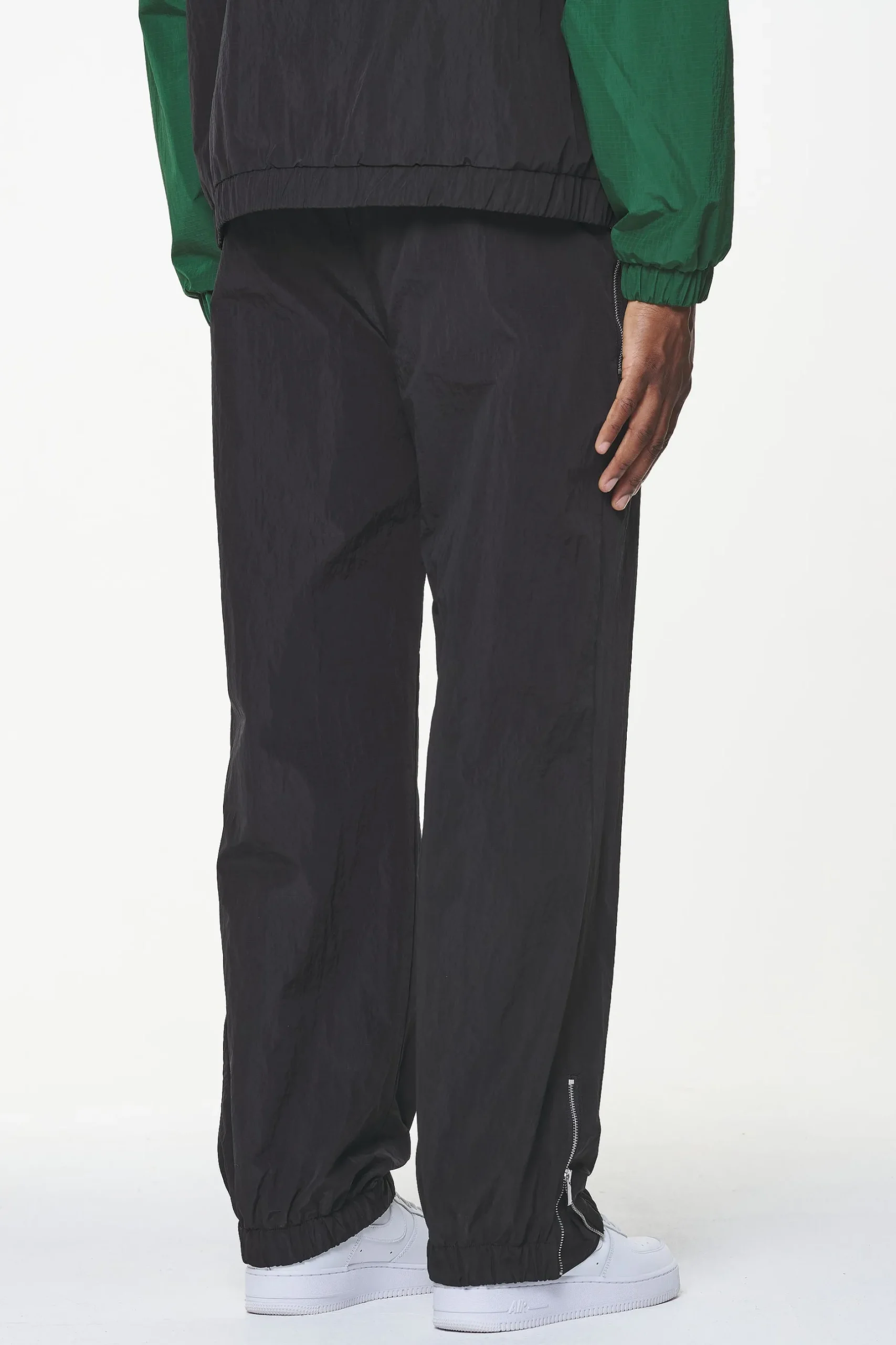 Pegador Pants & Joggers|Firb Wide Track Pants Onyx Black