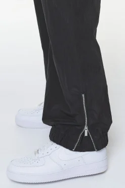 Pegador Pants & Joggers|Firb Wide Track Pants Onyx Black