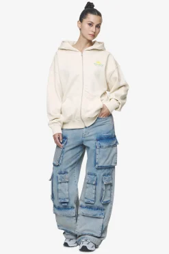 Pegador Hoodies|Zip Hoodies|Flora Sweat Jacket Washed Coast Sand