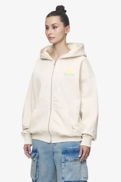 Pegador Hoodies|Zip Hoodies|Flora Sweat Jacket Washed Coast Sand