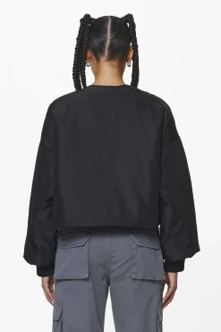 Pegador Jackets|Floro Volume Puffer Bomber Jacket Black