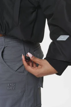 Pegador Jackets|Floro Volume Puffer Bomber Jacket Black