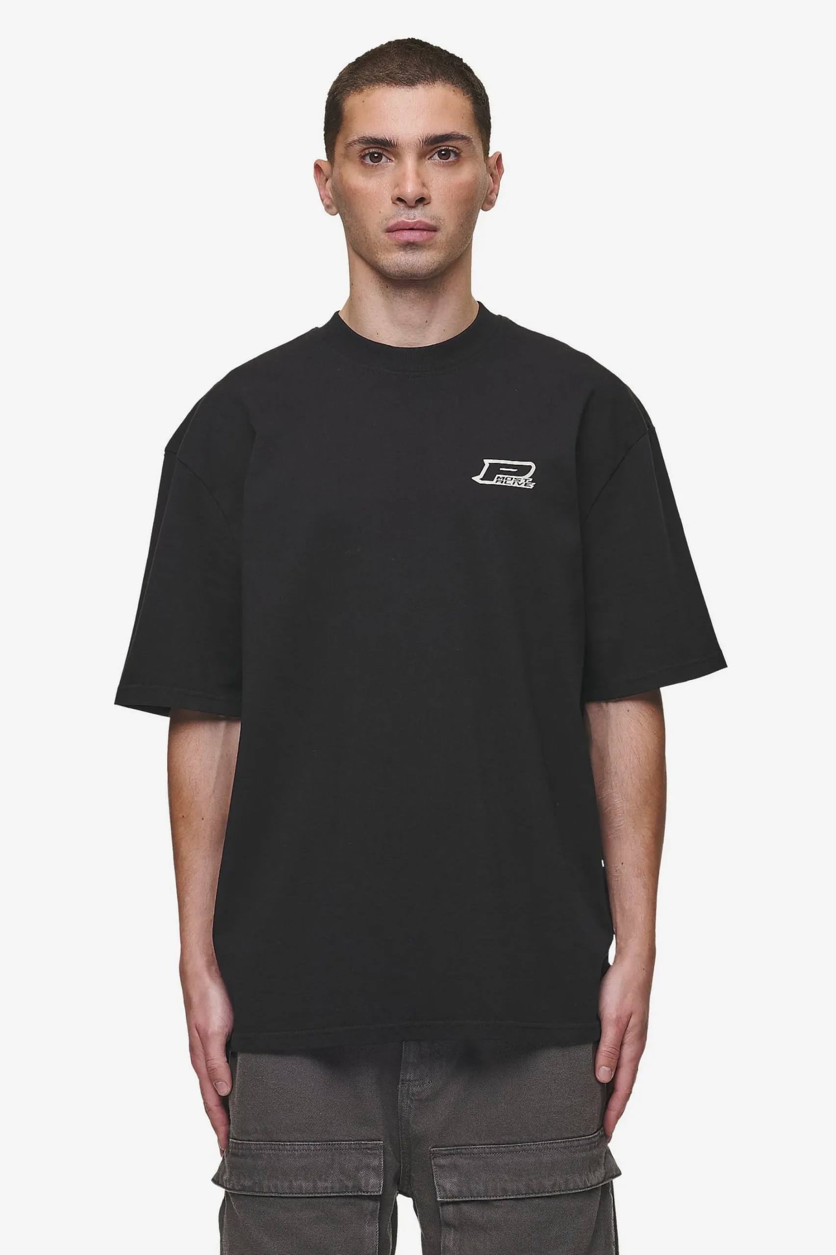 Pegador Tees|Fox Oversized Tee Washed Black
