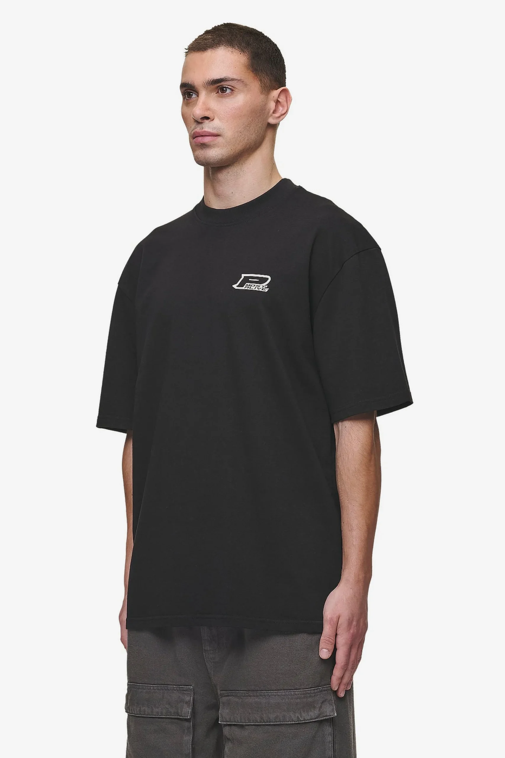 Pegador Tees|Fox Oversized Tee Washed Black