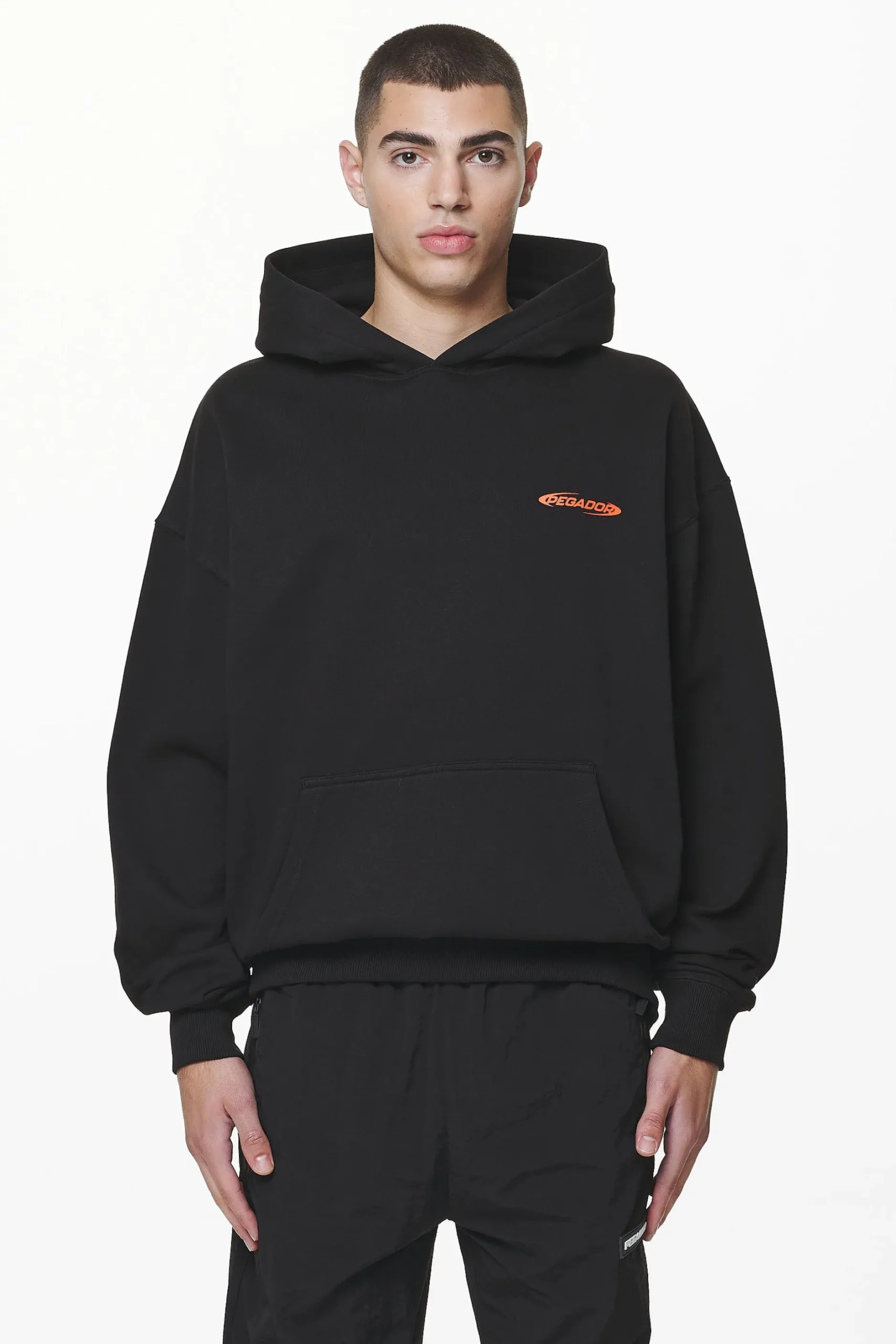 Pegador Hoodies|Furber Oversized Hoodie Black