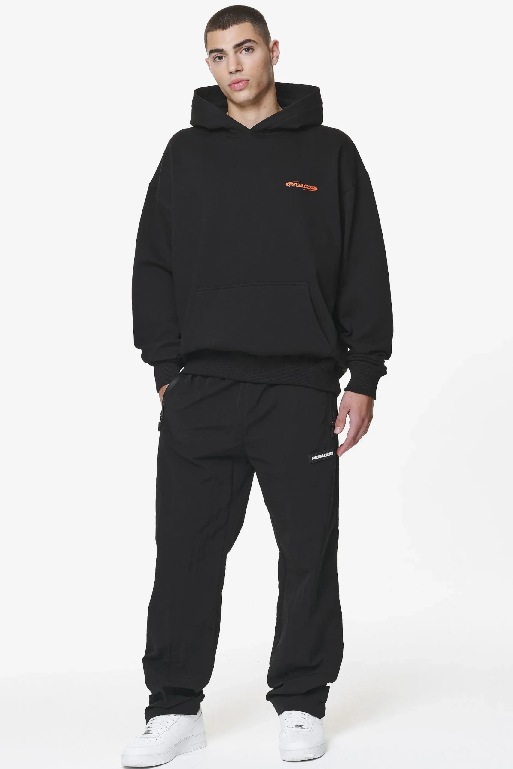Pegador Hoodies|Furber Oversized Hoodie Black