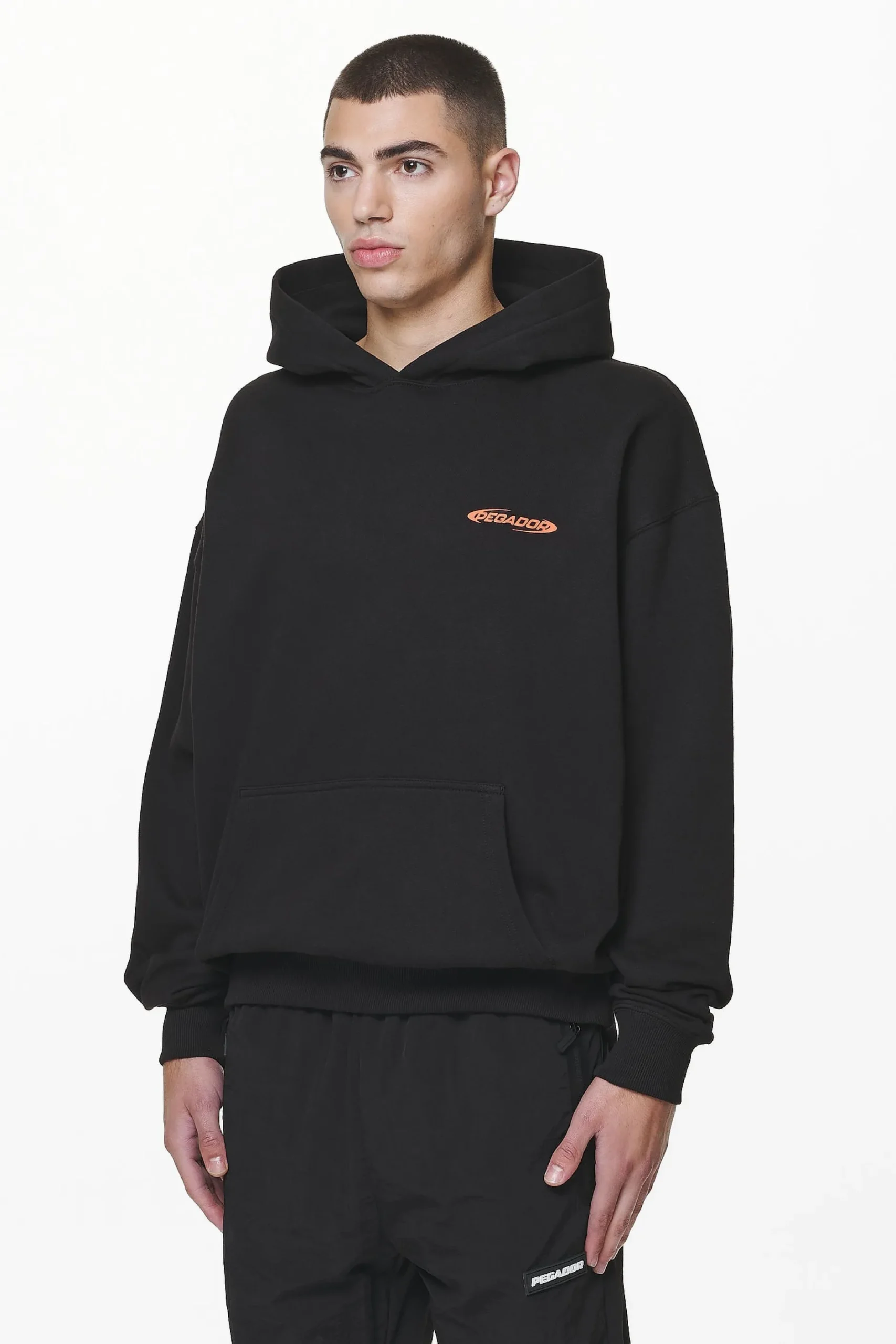 Pegador Hoodies|Furber Oversized Hoodie Black
