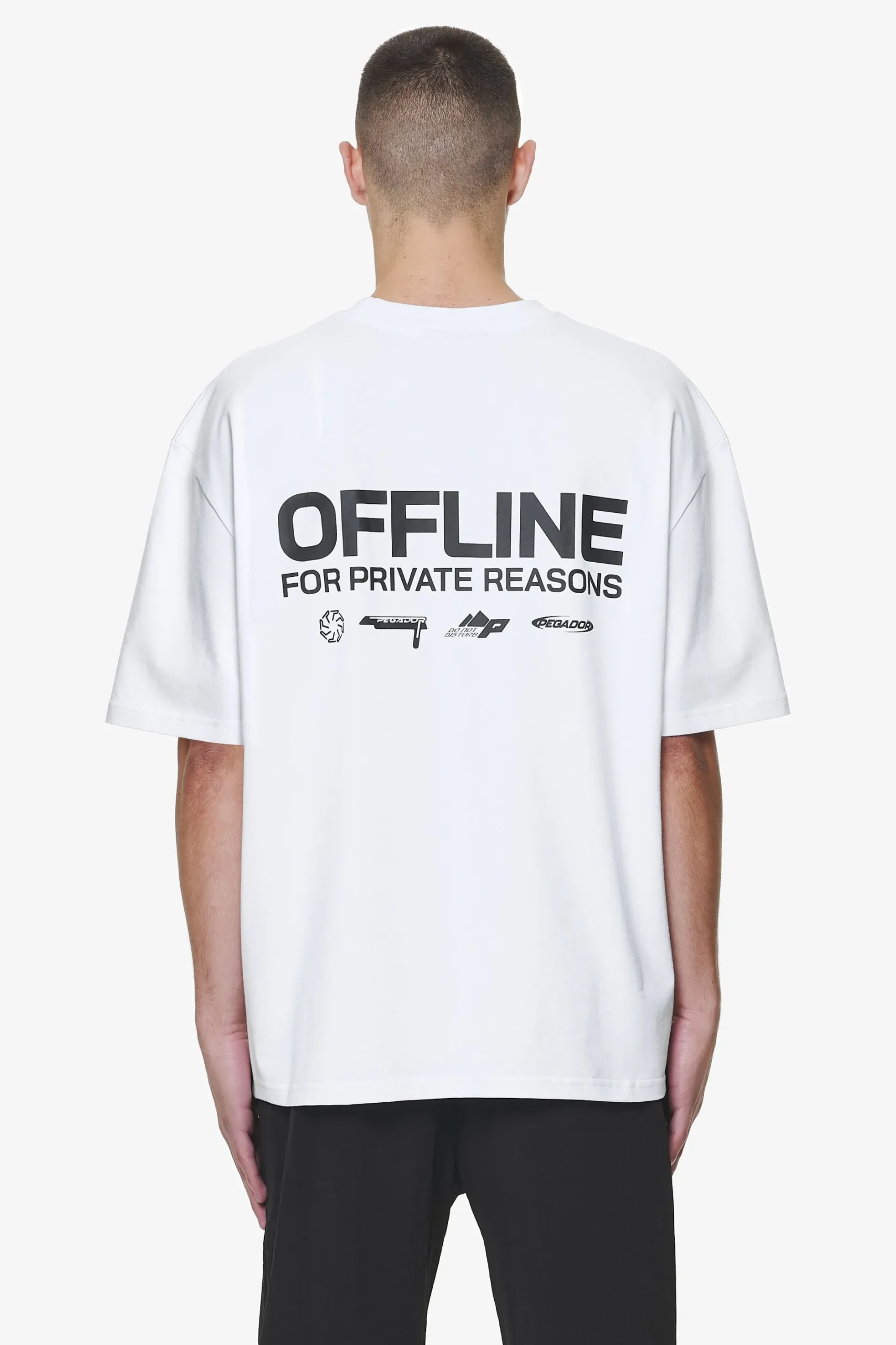 Pegador Tees|Furber Oversized Tee White
