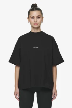 Pegador Tees|Gabi Heavy Oversized Tee Black
