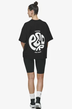Pegador Tees|Gabi Heavy Oversized Tee Black