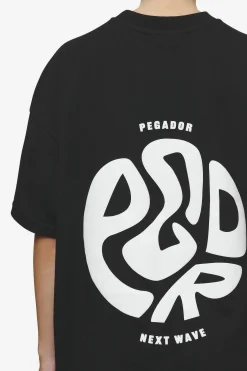 Pegador Tees|Gabi Heavy Oversized Tee Black