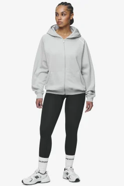 Pegador Hoodies|Zip Hoodies|Gabi Oversized Sweat Jacket Washed Sky Grey