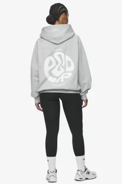 Pegador Hoodies|Zip Hoodies|Gabi Oversized Sweat Jacket Washed Sky Grey