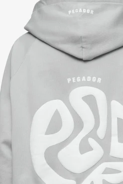 Pegador Hoodies|Zip Hoodies|Gabi Oversized Sweat Jacket Washed Sky Grey